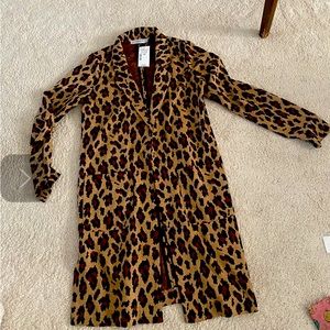 Leopard print long cardigan (fits more M/L)